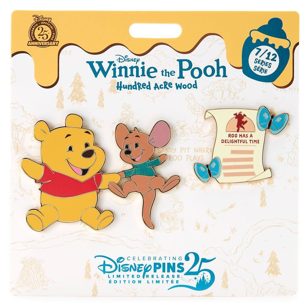 Winnie the Pooh and Roo Pin Set - Hundred Acre Wood Series - 2-Pc. - July