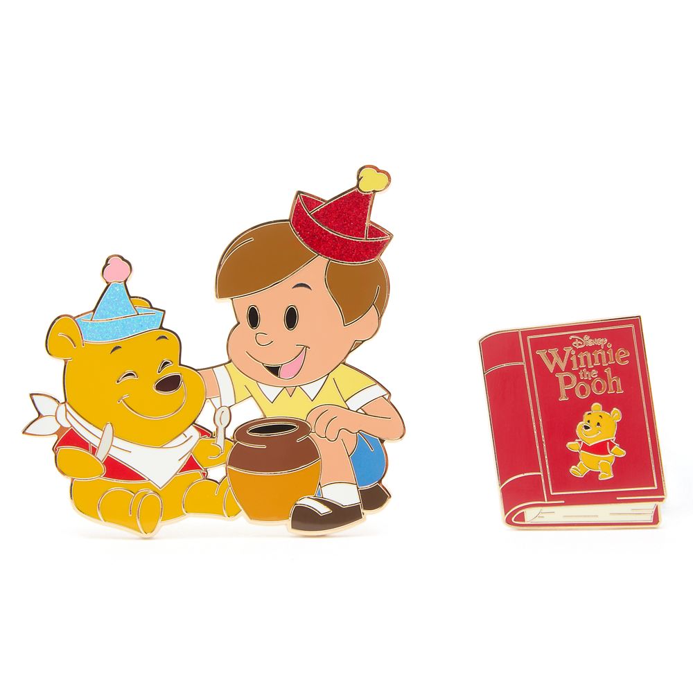 Winnie the Pooh and Christopher Robin Pin Set &ndash; Hundred Acre Wood Series &ndash; December