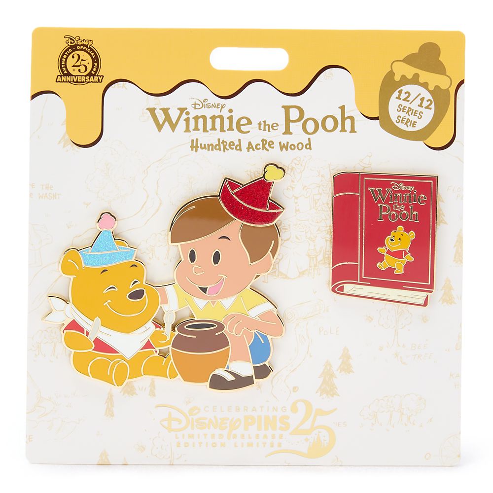 Winnie the Pooh and Christopher Robin Pin Set &ndash; Hundred Acre Wood Series &ndash; December