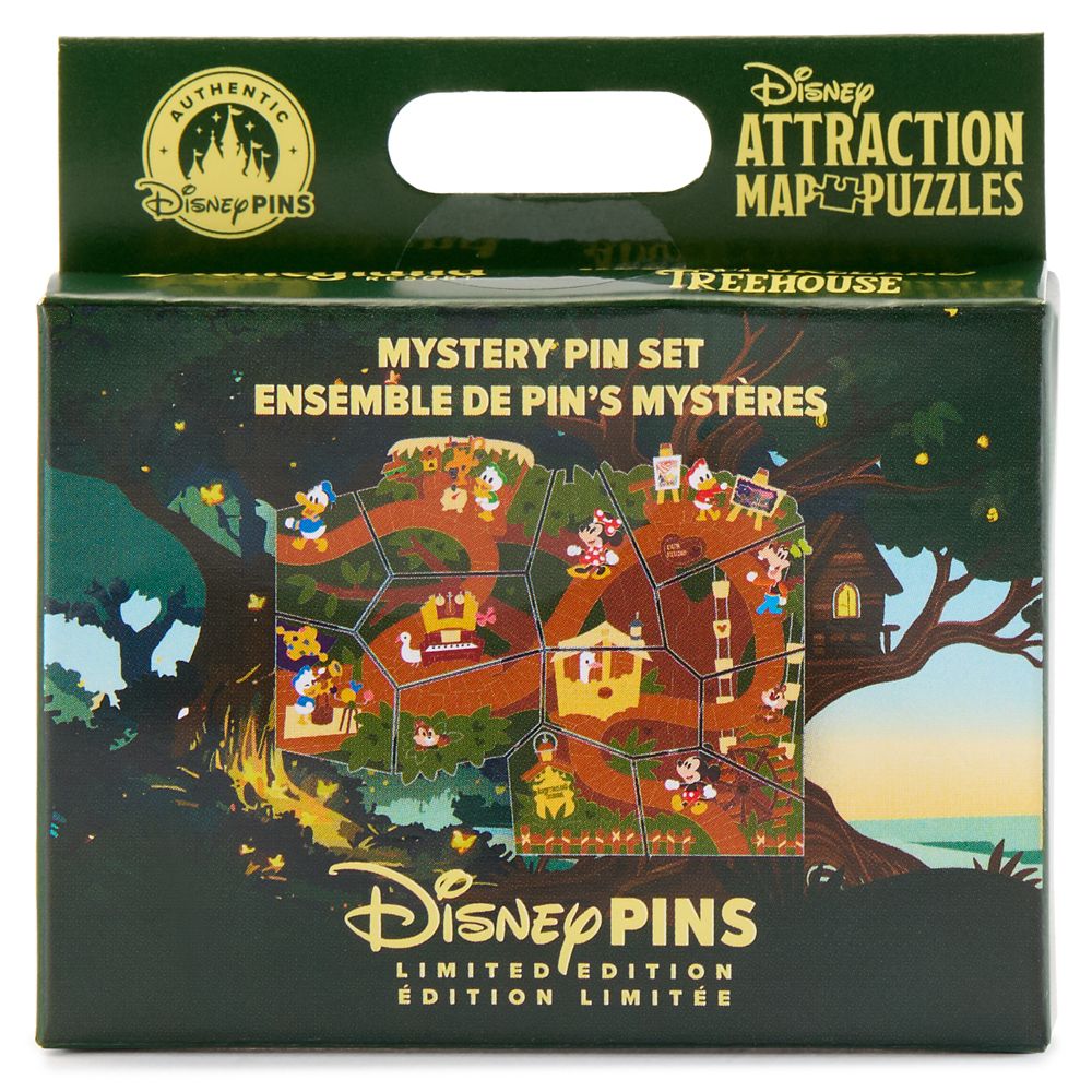 Adventureland Treehouse Mystery Pin Blind Pack &ndash; Disney Attraction Map Puzzles Series &ndash; 1-Pc. &ndash; Limited Edition