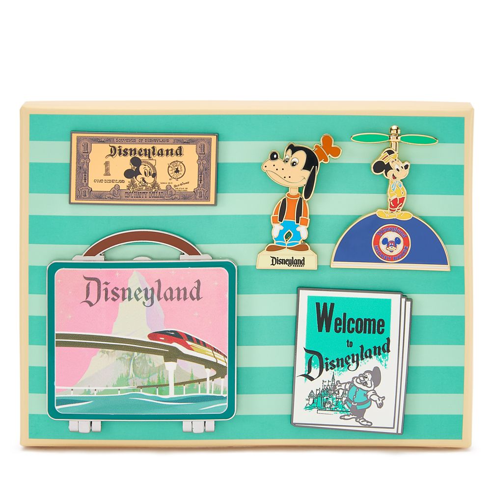 Disneyland 70th Anniversary Souvenir Box Pin Set &ndash; Limited Edition