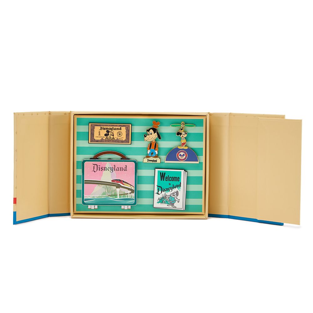 Disneyland 70th Anniversary Souvenir Box Pin Set &ndash; Limited Edition