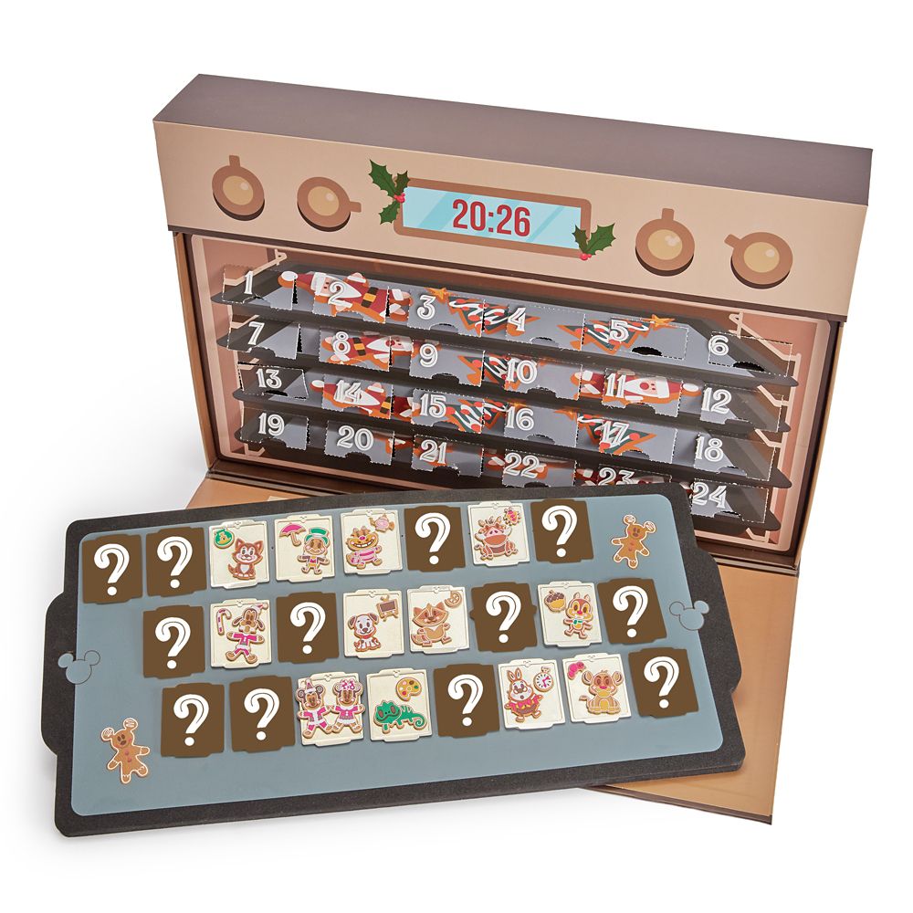 Disney Christmas Cookies 24-Day Advent Calendar Mystery Pin Set 2026 &ndash; Limited Edition
