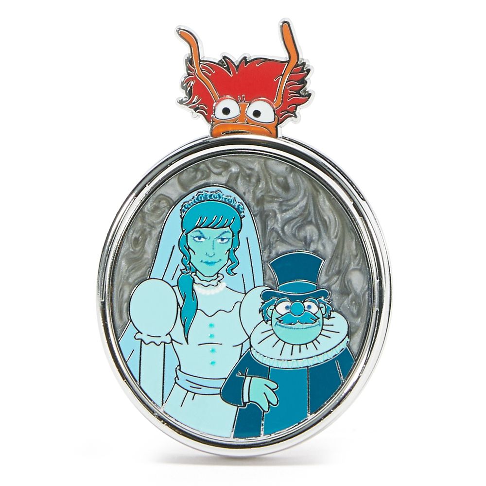 Pepe, Crazy Harry and The Bride Slider Pin &ndash; Muppets Haunted Mansion &ndash; Limited Edition