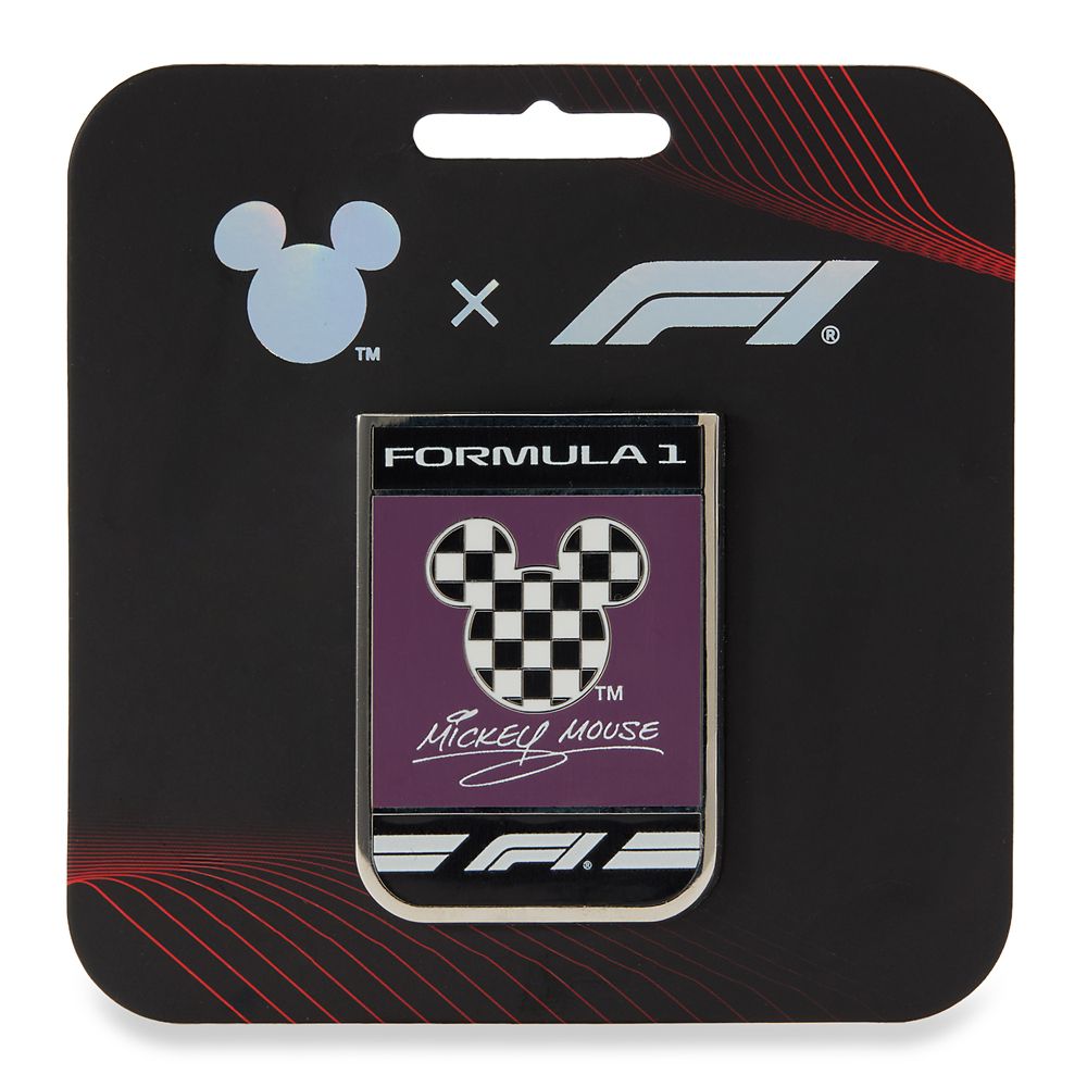 Disney x Formula 1&reg; Velocity Mickey Mouse Crest Pin &ndash; Limited Edition