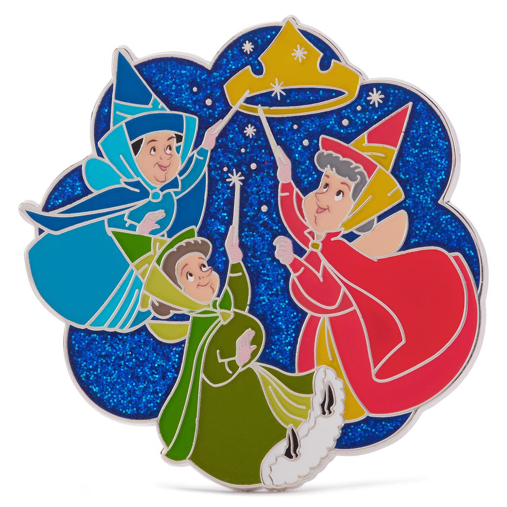 Flora Fauna and Merryweather Pin - Sleeping Beauty