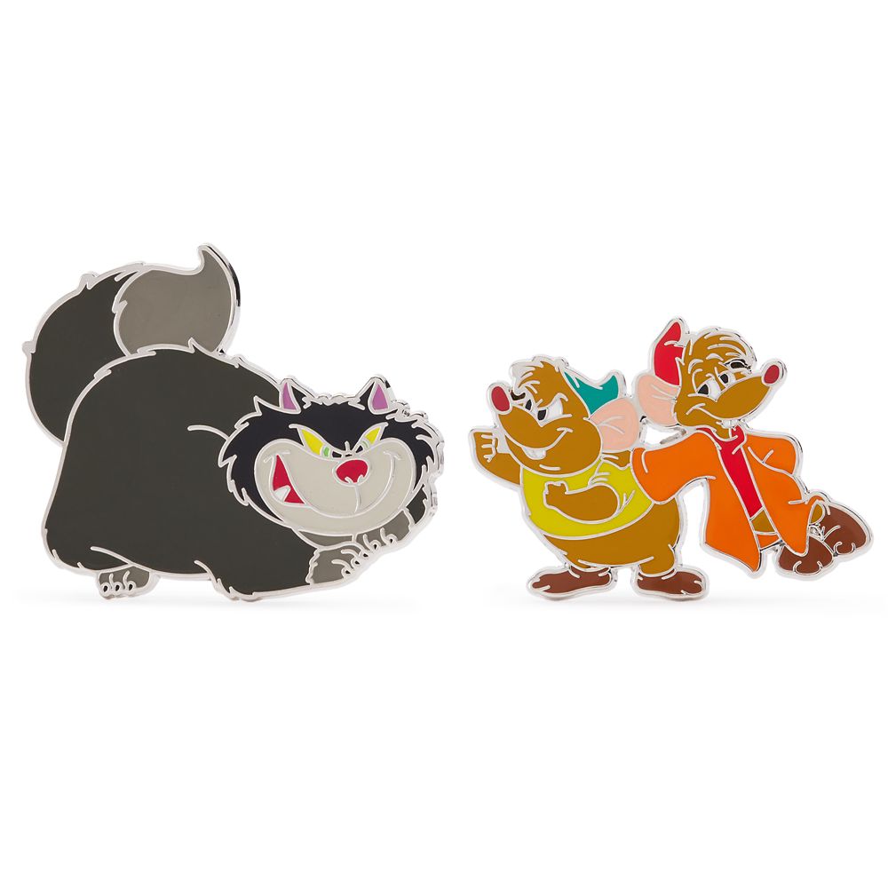 Jaq Gus and Lucifer Pin Set - Cinderella