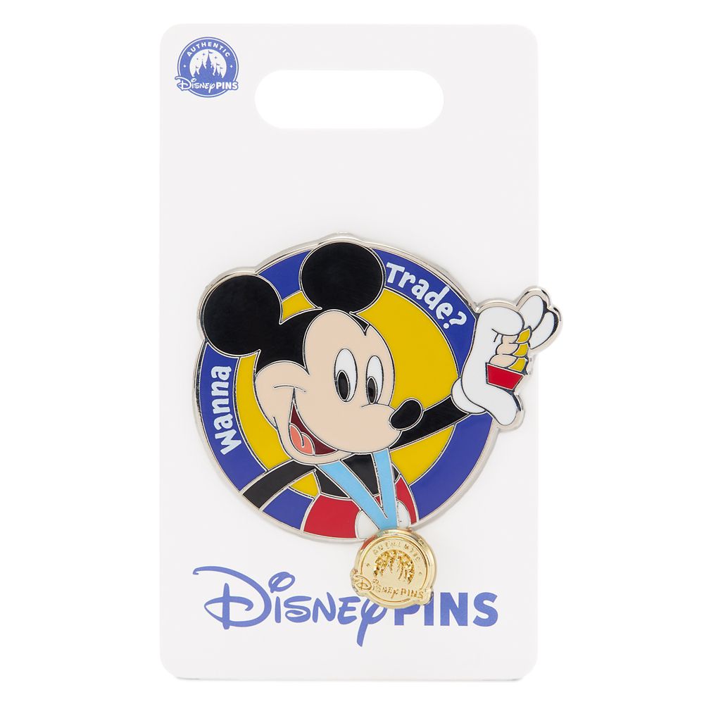 Mickey Mouse ''Wanna Trade?'' Disney Pin Trading Dangle Pin