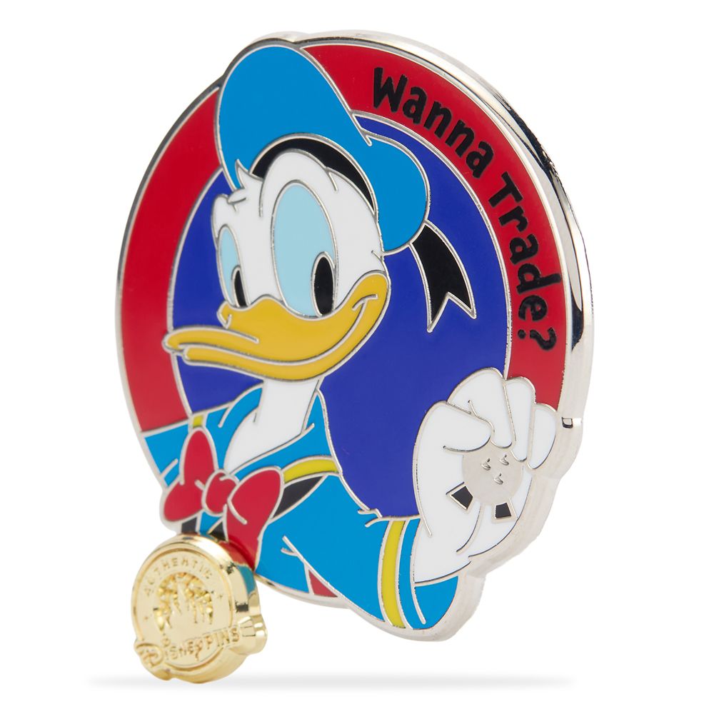 Donald Duck ''Wanna Trade?'' Disney Pin Trading Dangle Pin