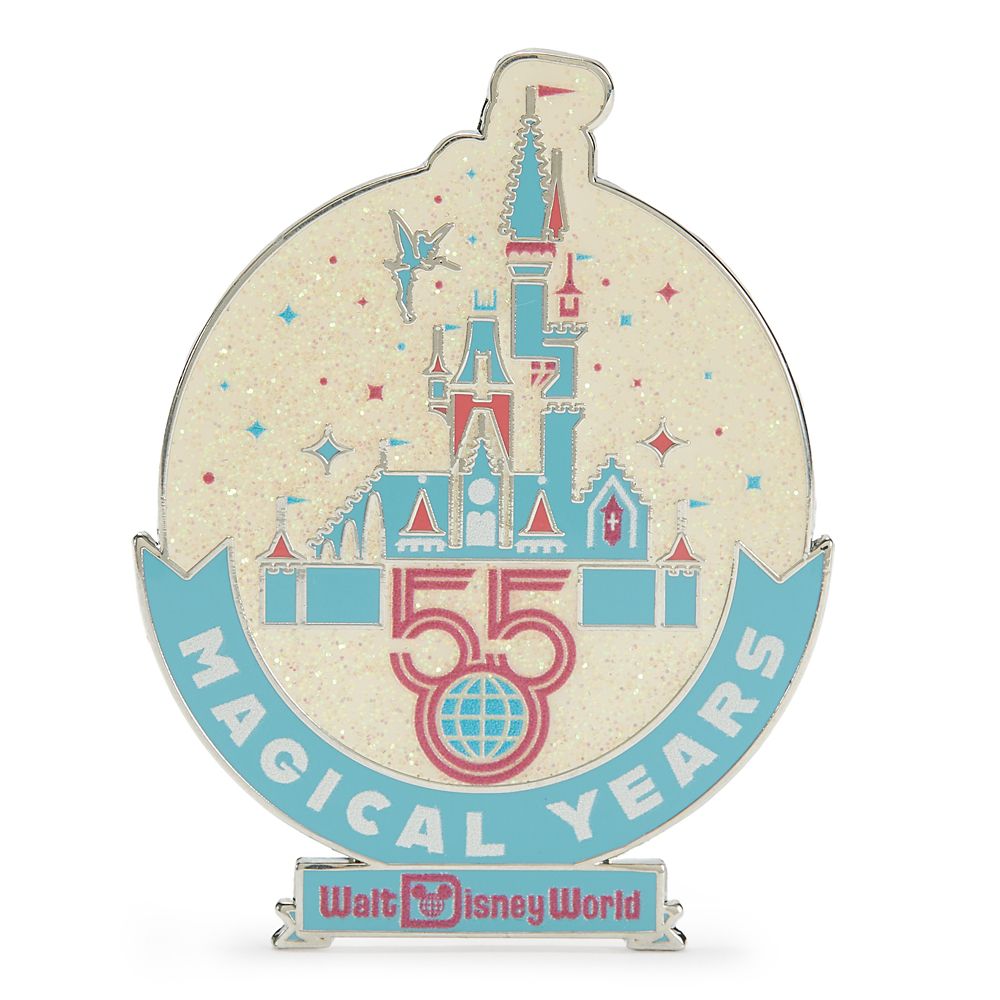 Cinderella Castle with Tinker Bell Pin &ndash; Walt Disney World 55th Anniversary &ndash; Limited Release