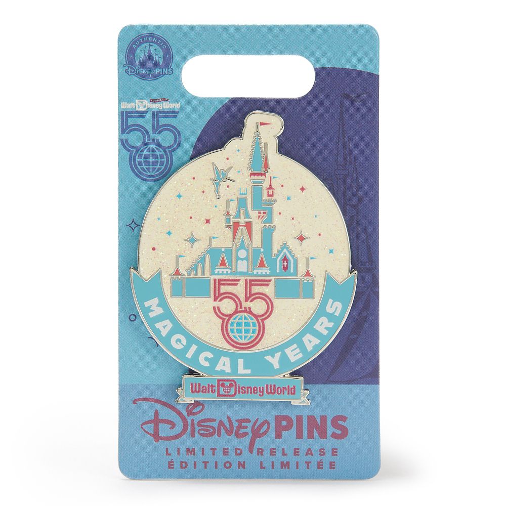 Cinderella Castle with Tinker Bell Pin &ndash; Walt Disney World 55th Anniversary &ndash; Limited Release