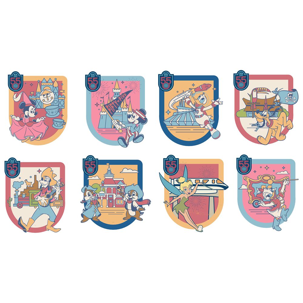 Walt Disney World 55th Anniversary Mystery Pin Blind Pack &ndash; 2-Pc.