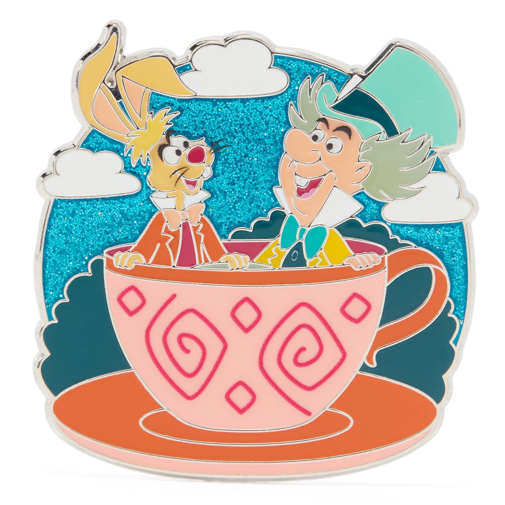 Mad Hatter and March Hare Pin &ndash; Mad Tea Party &ndash; Alice in Wonderland