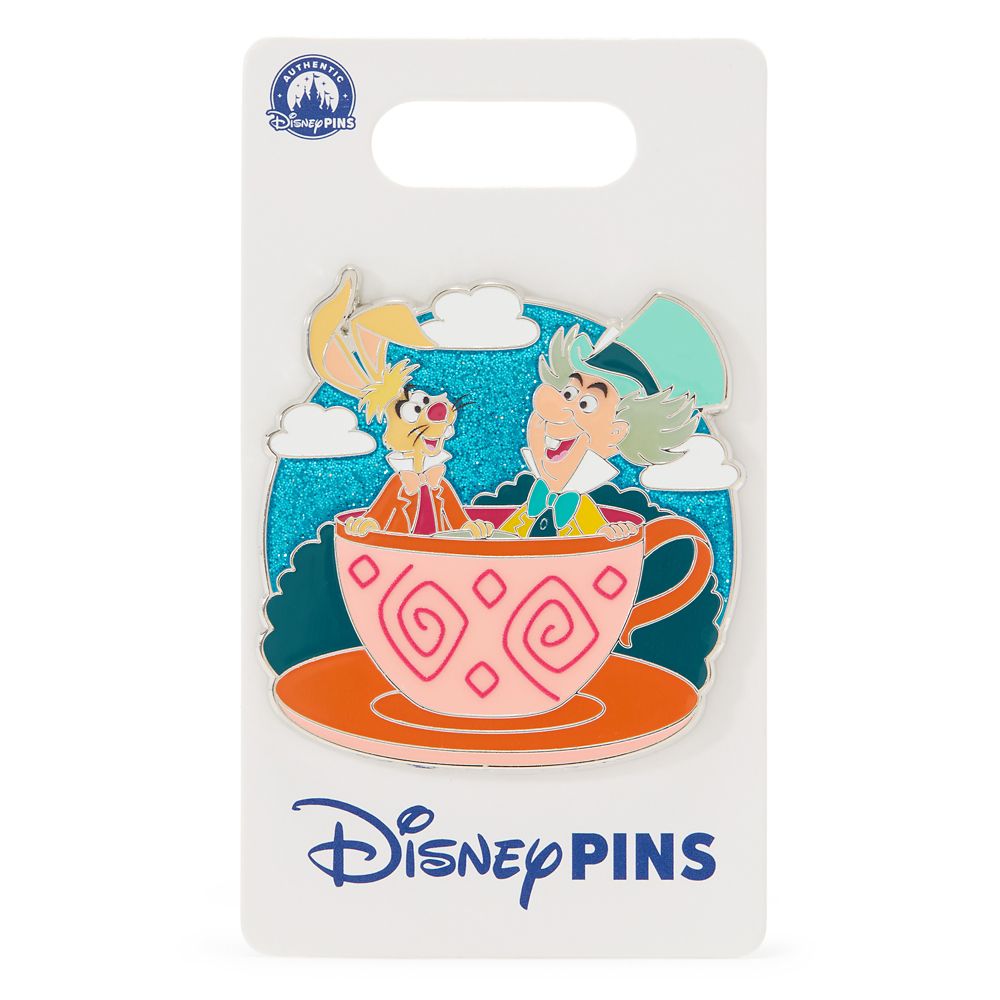 Mad Hatter and March Hare Pin &ndash; Mad Tea Party &ndash; Alice in Wonderland