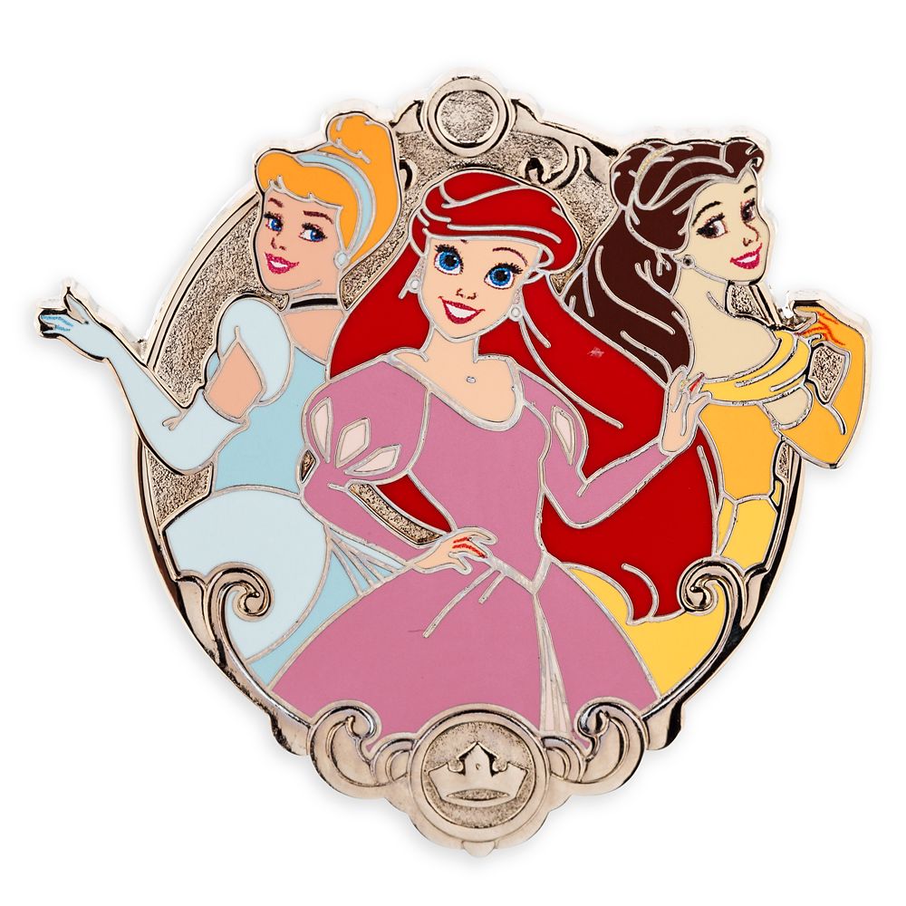 Cinderella, Ariel, and Belle Disney Princess Pin