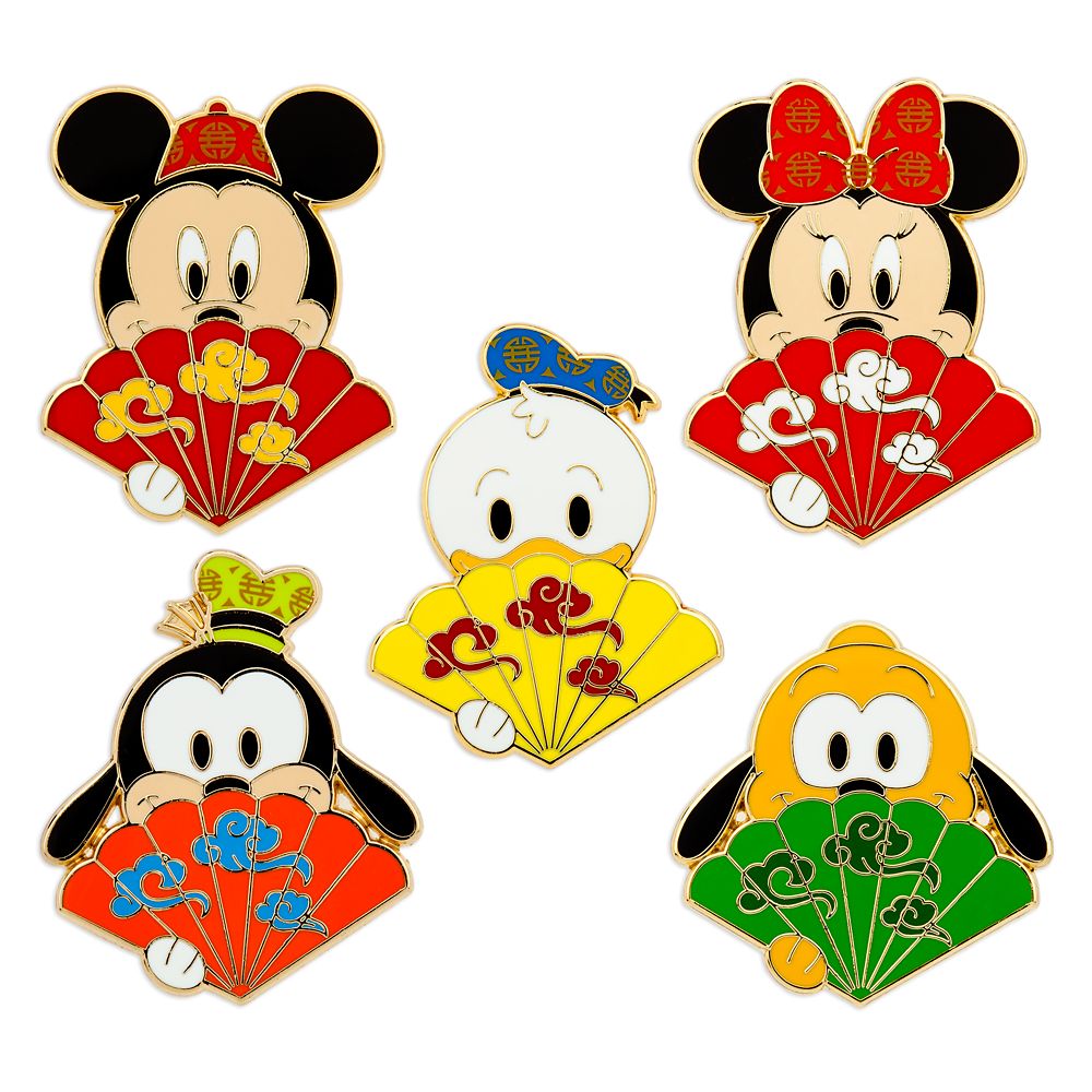 Disney Character Folding Fans Mystery Pin Blind Pack – 2-Pc.
