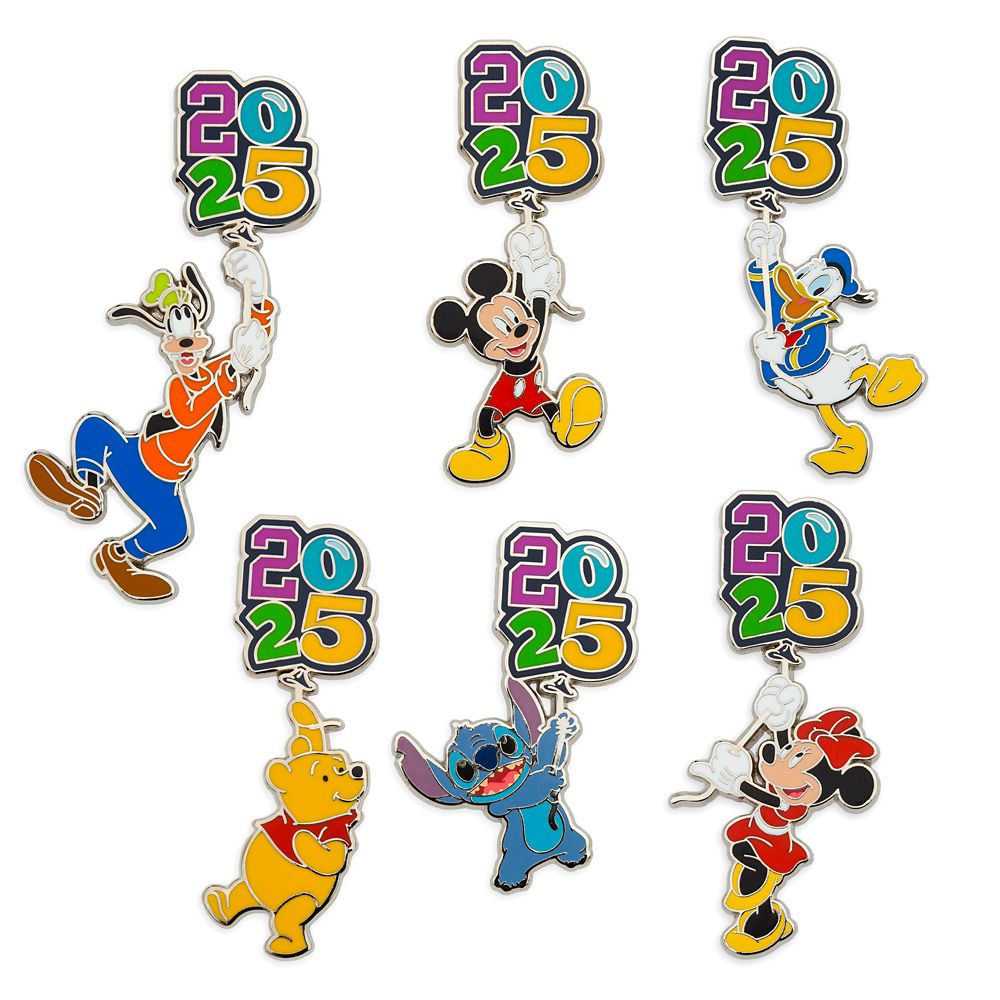 Disney Character 2025 Pin Set