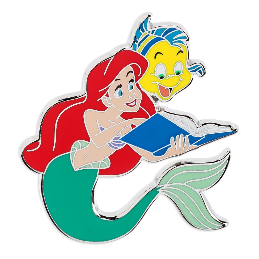 Ariel and Flounder Pin – The Little Mermaid