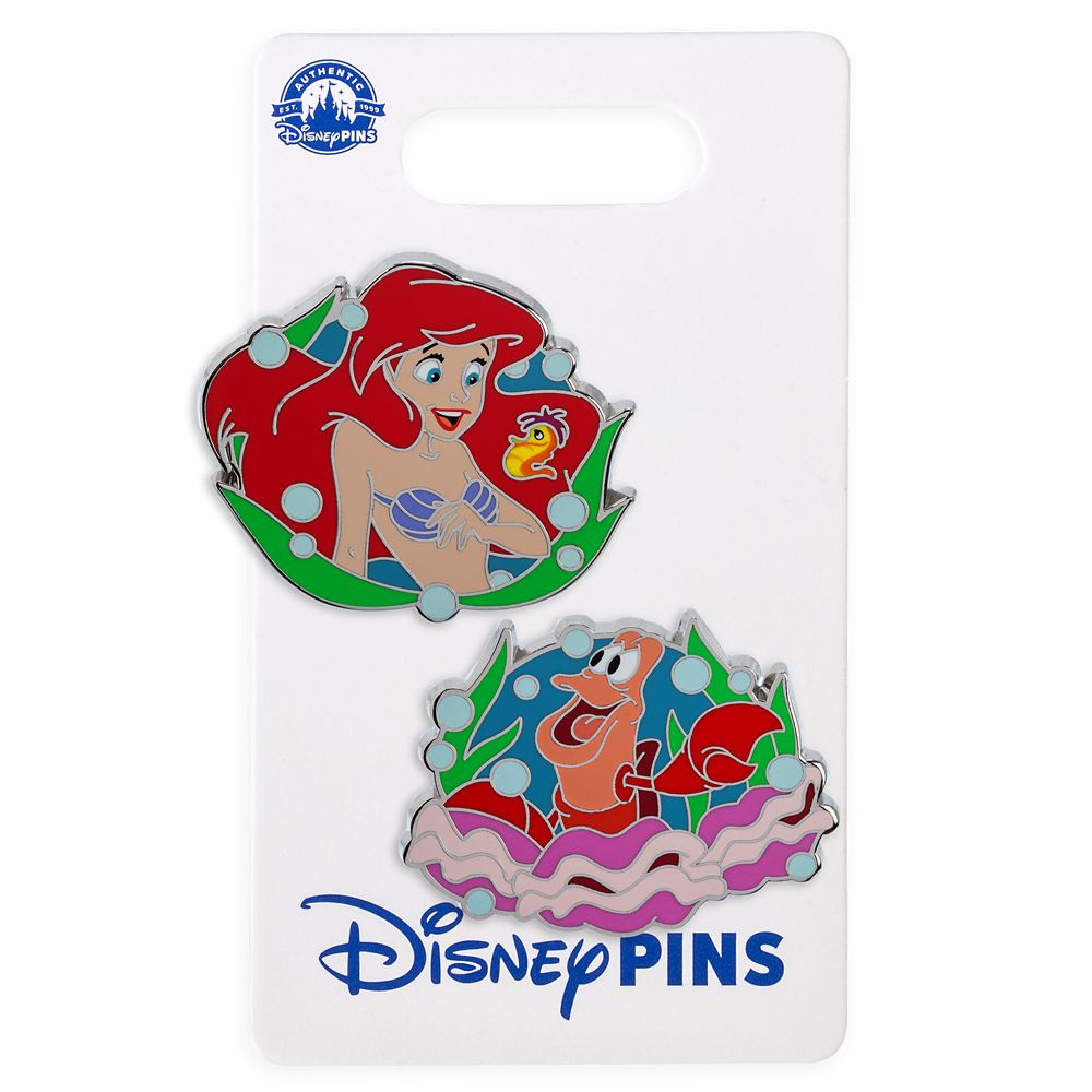Ariel and Sebastian Pin Set - The Little Mermaid
