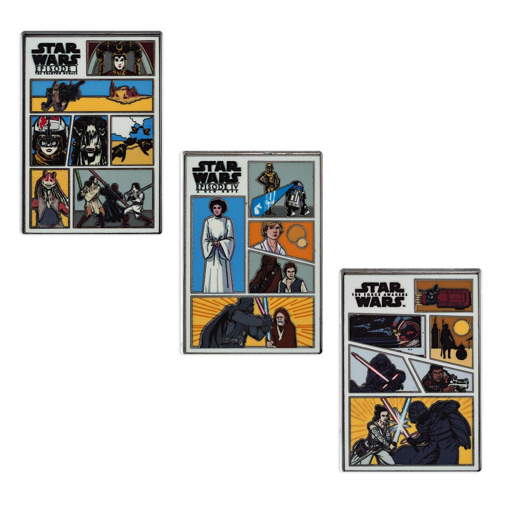 Star Wars Comics Pin Set Official shopDisney