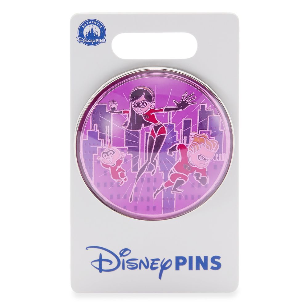Violet, Dash and Jack-Jack Domed Pin &ndash; The Incredibles