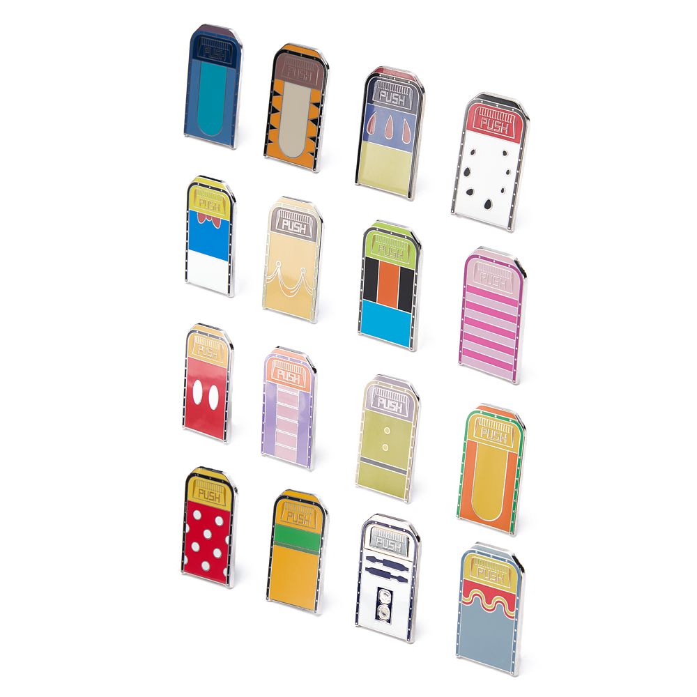 Disney Character Trash Bins Mystery Pin Pouch &ndash;&nbsp;5-Pc.