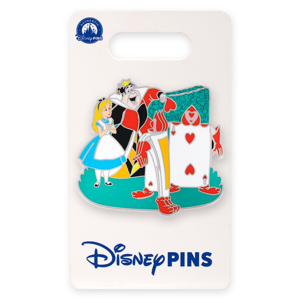 Alice and Queen of Hearts Pin - Alice in Wonderland