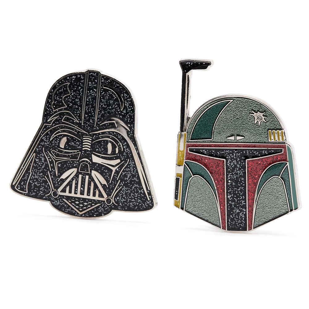 Darth Vader and Boba Fett Helmets Pin Set - Star Wars