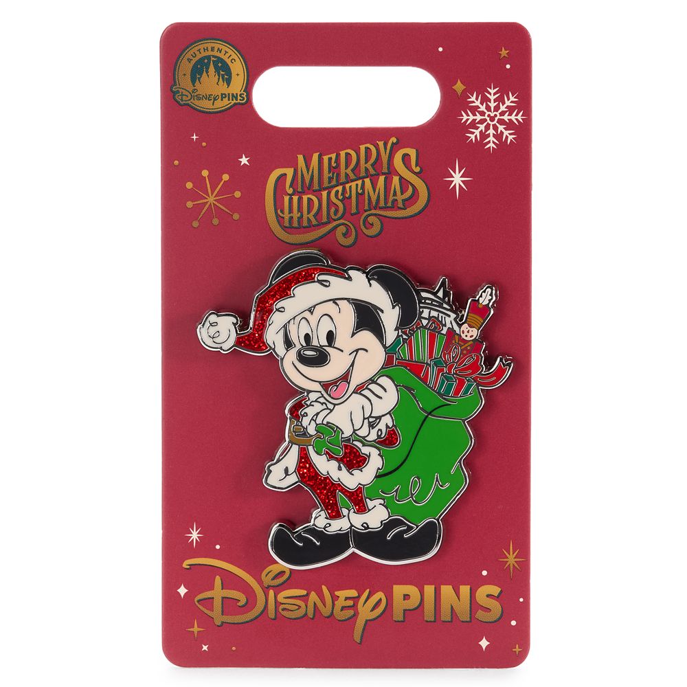 Santa Mickey Mouse Holiday Pin