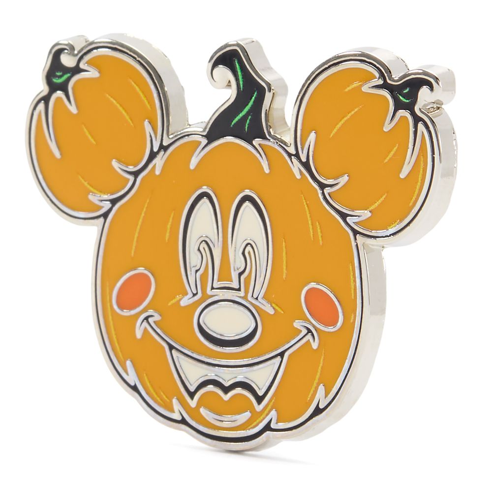 Mickey and Minnie Mouse Jack-o'-Lanterns ''Happy Halloween'' Pin Set