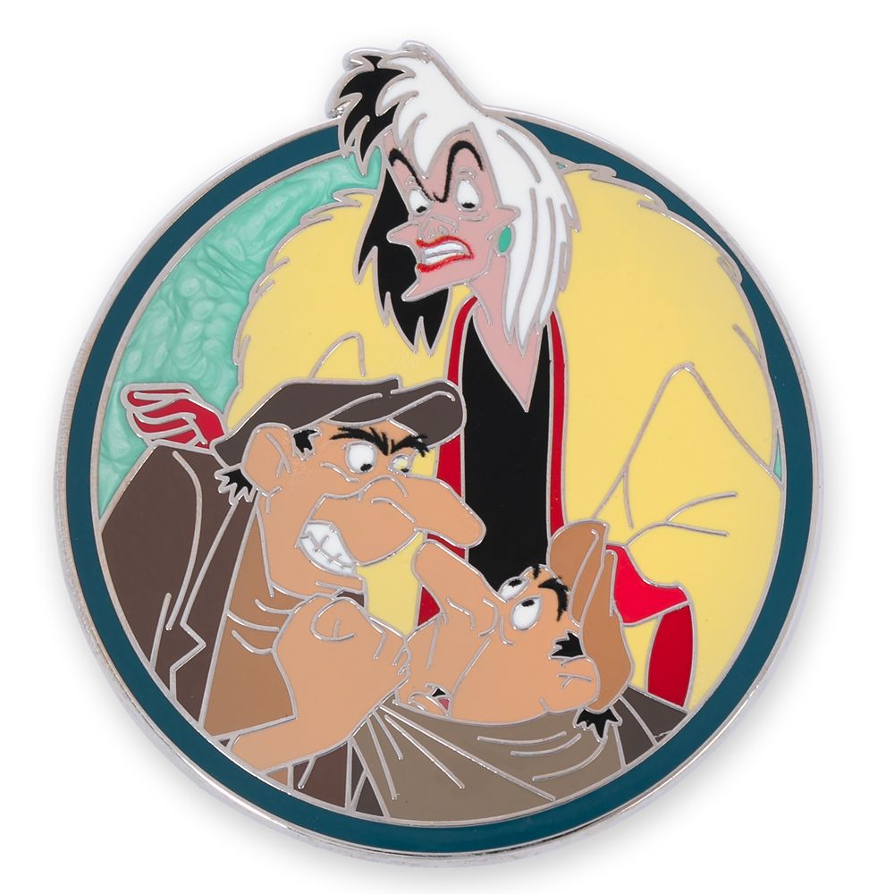Cruella De Vil and Baduns Pin – 101 Dalmatians – Disney Villains