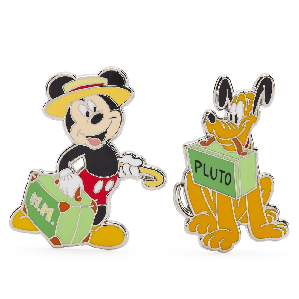 Mickey Mouse and Pluto Pin Set - Mr. Mouse Takes a Trip