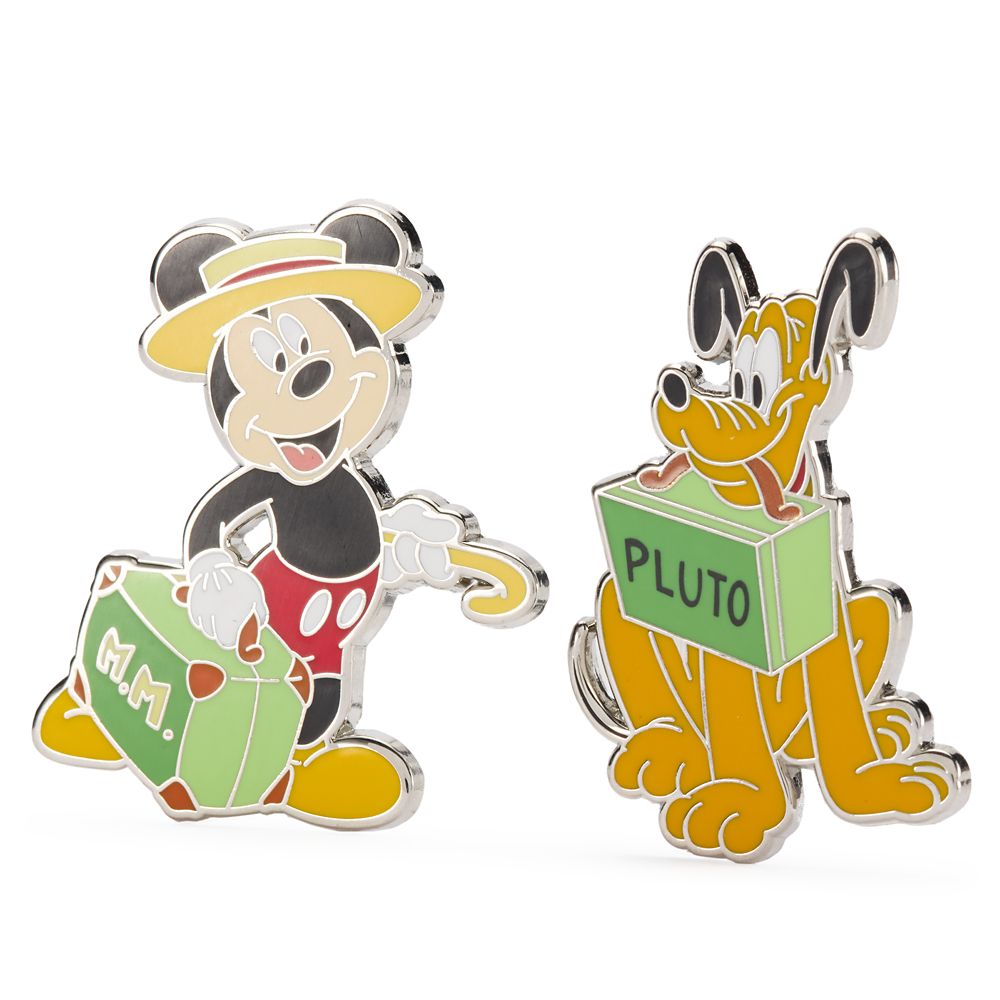 Mickey Mouse and Pluto Pin Set - Mr. Mouse Takes a Trip