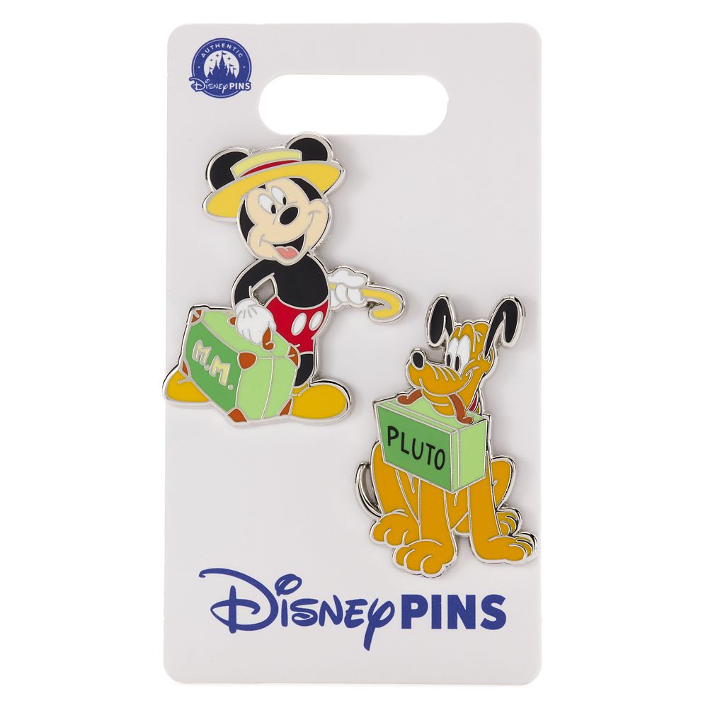 Mickey Mouse and Pluto Pin Set - Mr. Mouse Takes a Trip