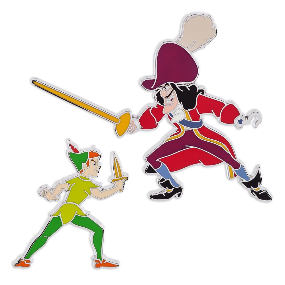 Peter Pan and Captain Hook Pin Set Official shopDisney