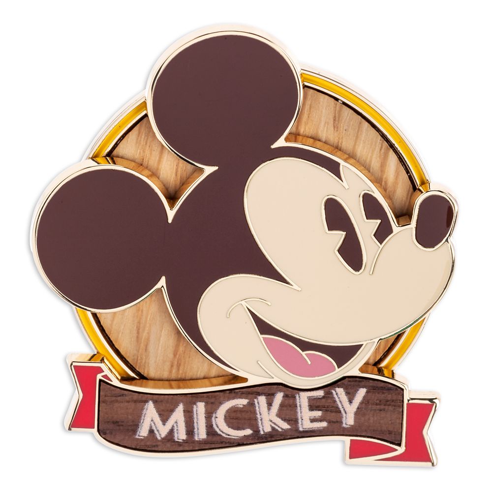 Mickey Mouse Wood Inlay Pin Official shopDisney