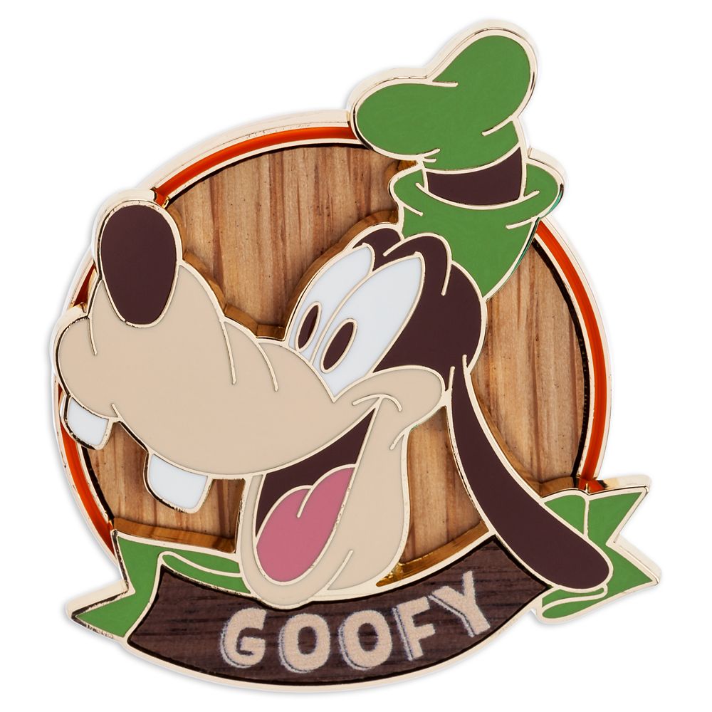 Goofy Wood Inlay Pin Official shopDisney