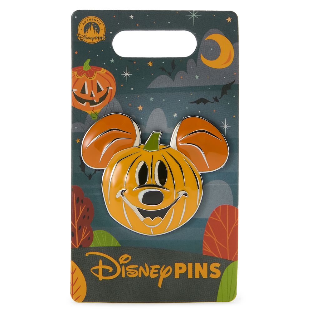 Mickey Mouse Jack-o'-Lantern Halloween Pin