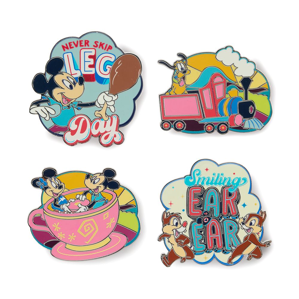 Mickey Mouse and Friends ''Best Day Ever'' Pin Set &ndash; Disney Parks