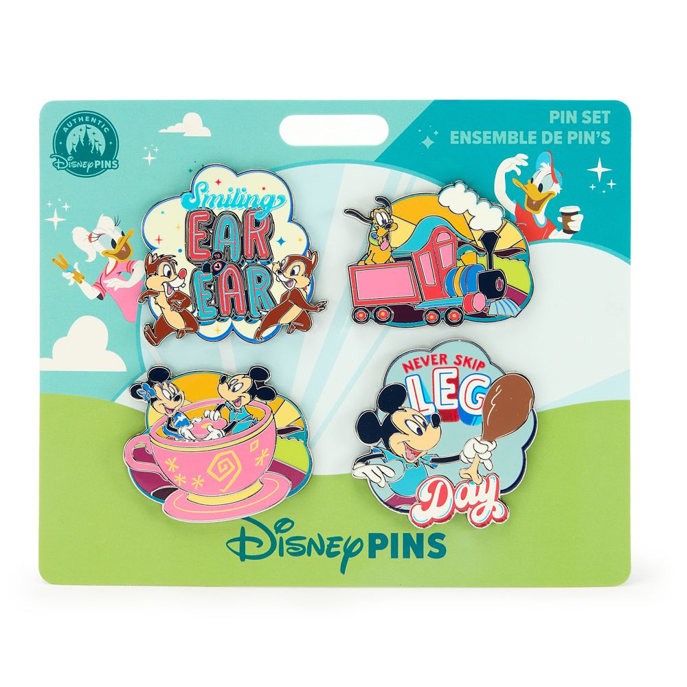 Mickey Mouse and Friends ''Best Day Ever'' Pin Set &ndash; Disney Parks