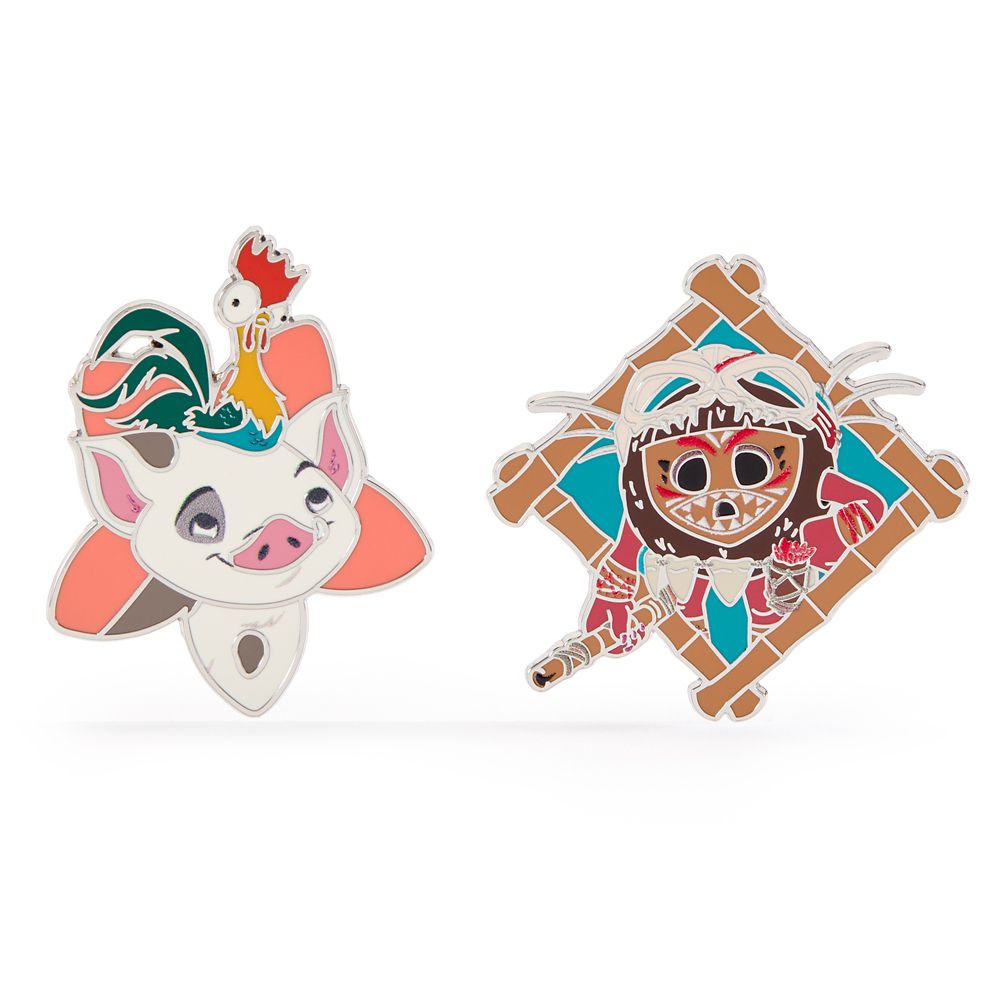 Pua, Heihei and Kakamora Pin Set &ndash; Moana