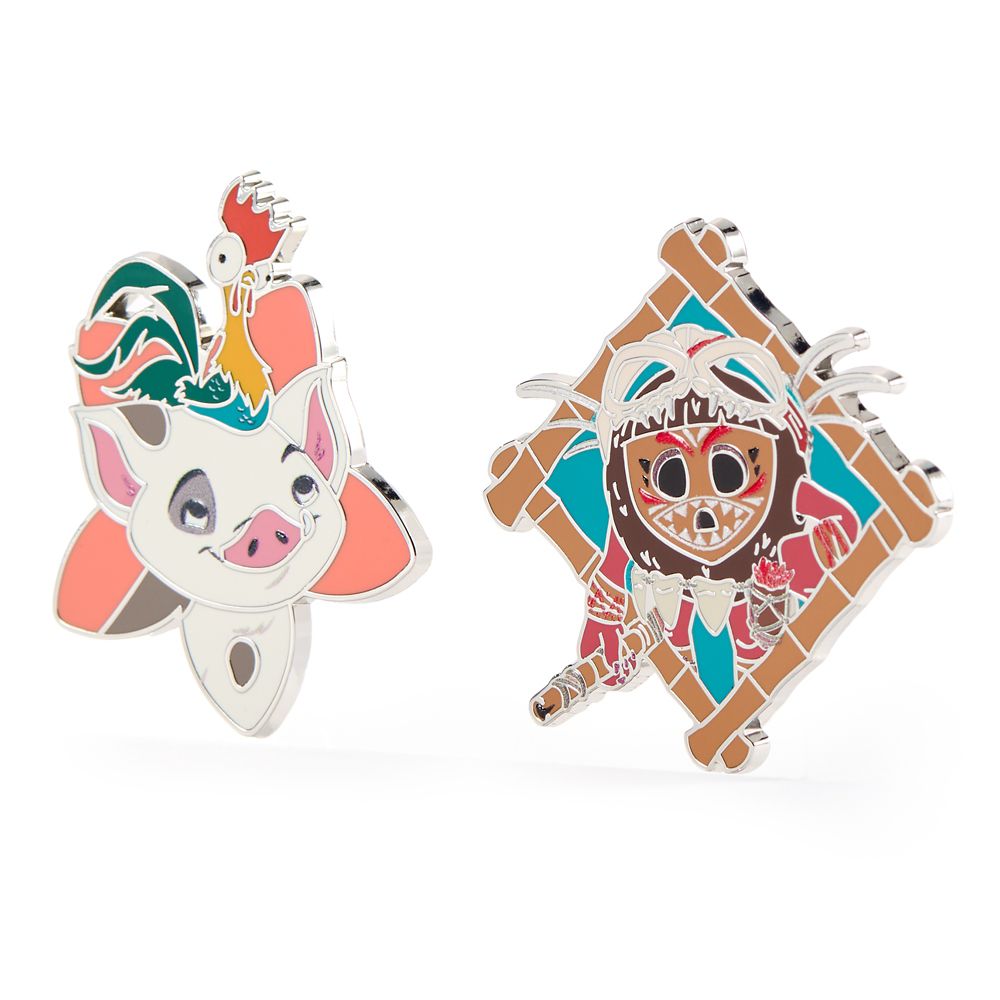 Pua, Heihei and Kakamora Pin Set &ndash; Moana