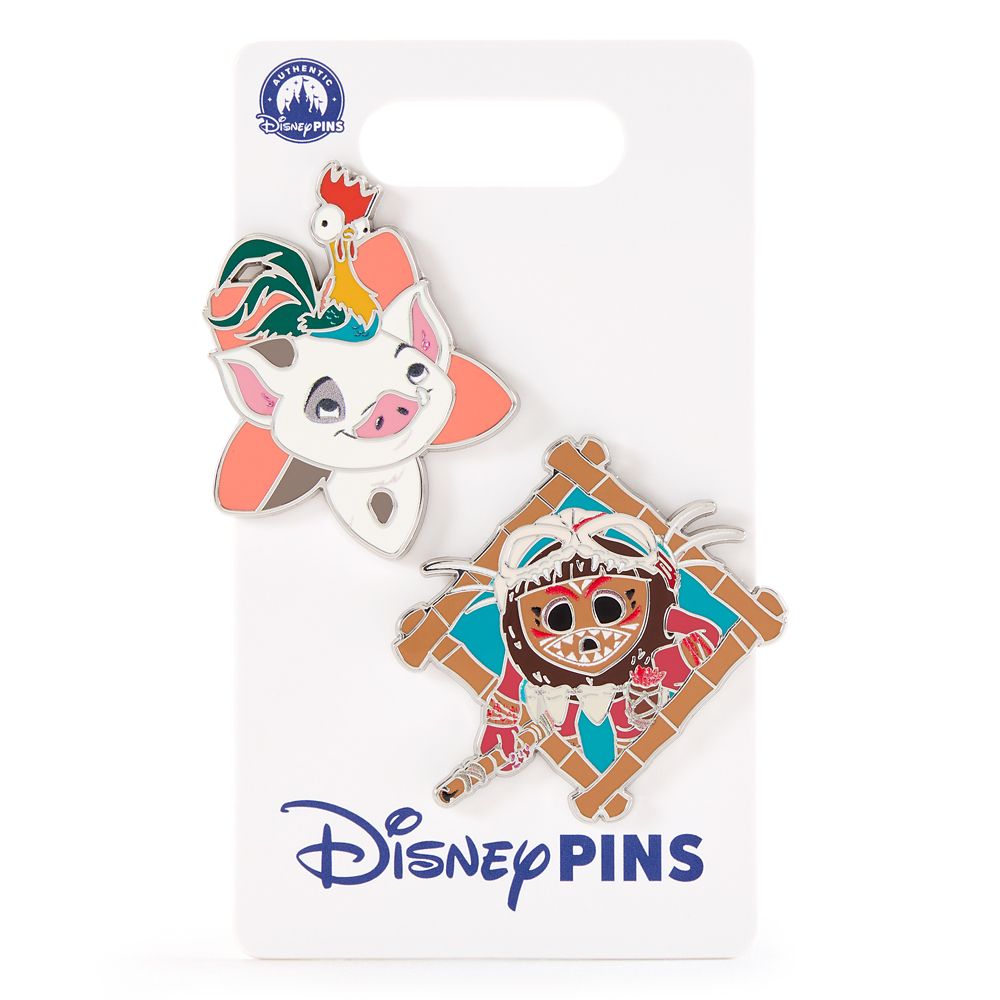 Pua, Heihei and Kakamora Pin Set &ndash; Moana