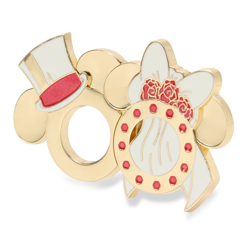 Mickey and Minnie Mouse Icons Wedding Rings Pin