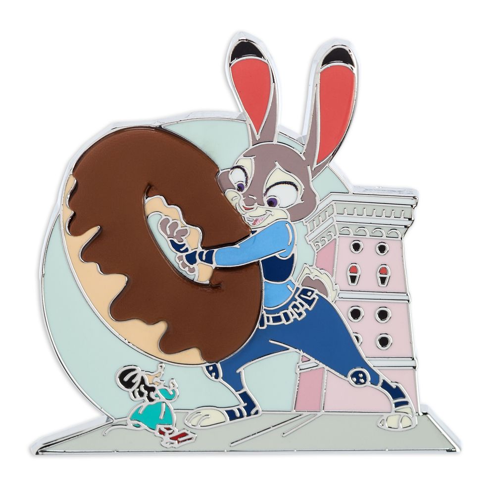 Judy Hopps and Fru Fru Donut Pin  Zootopia Official shopDisney