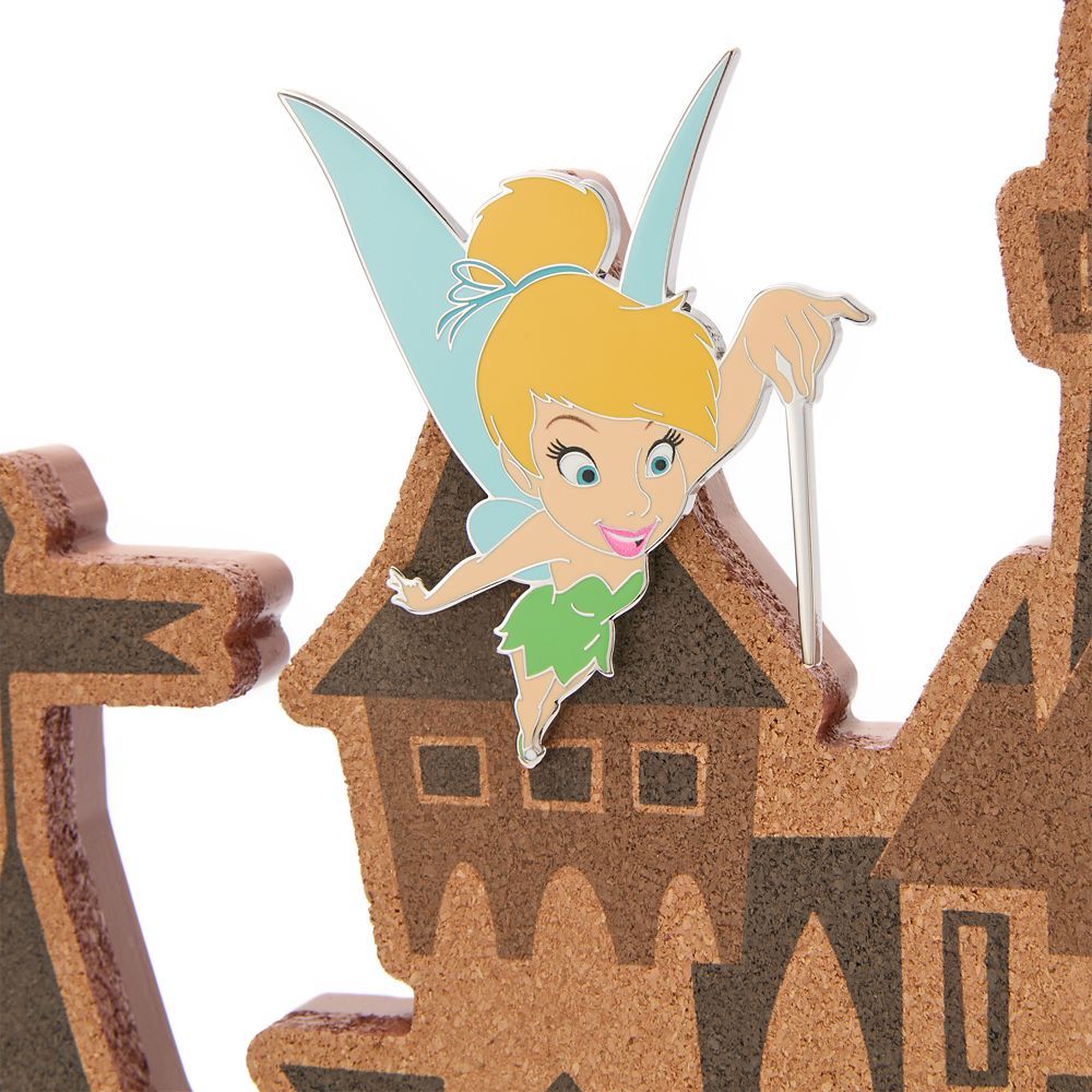 Disneyland 70th Anniversary Pin Collector's Board with Tinker Bell Pin - Limited Release