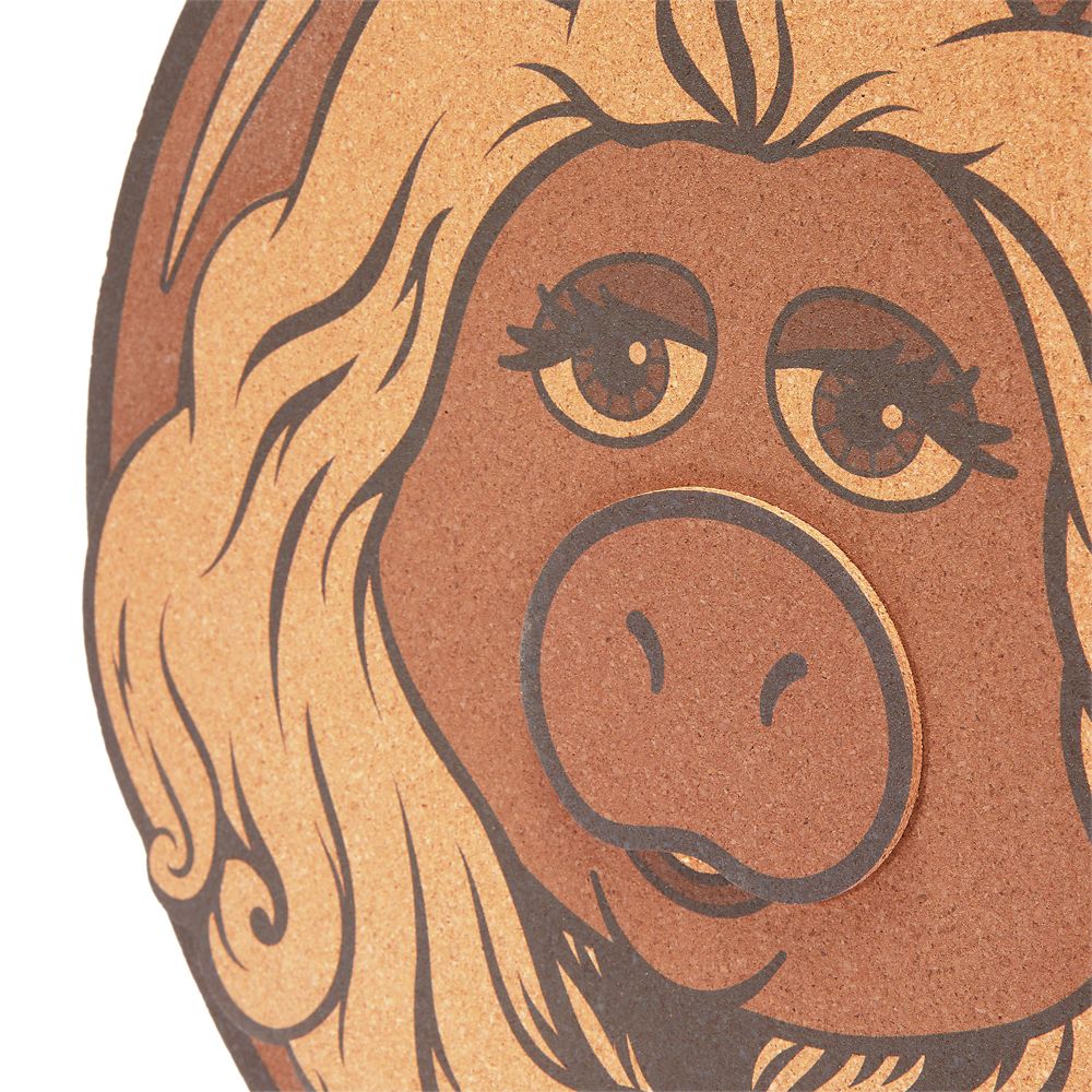 Miss Piggy Pin Collector's Cork Board with Statler & Waldorf Pin &ndash; Muppets Haunted Mansion &ndash; Limited Release