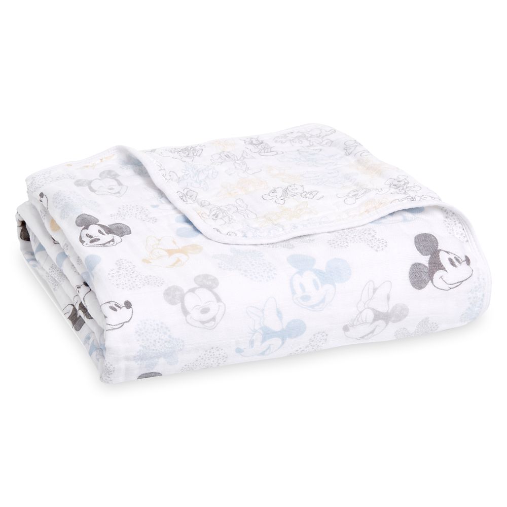 Mickey and Minnie Mouse Dream Blanket by aden + anais® Disney Store