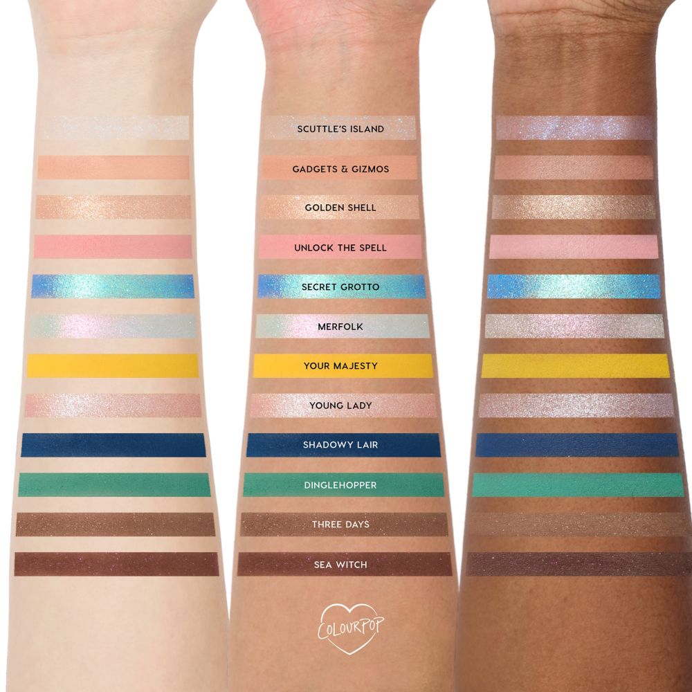 Ariel ''Under the Sea'' Eyeshadow Palette by ColourPop &ndash; The Little Mermaid