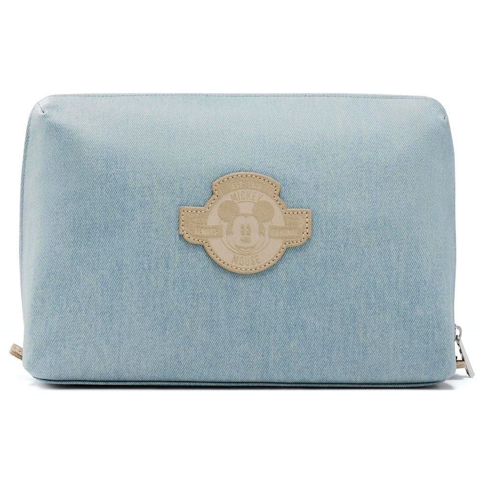Mickey Mouse Denim Cosmetic Bag by B&Eacute;IS